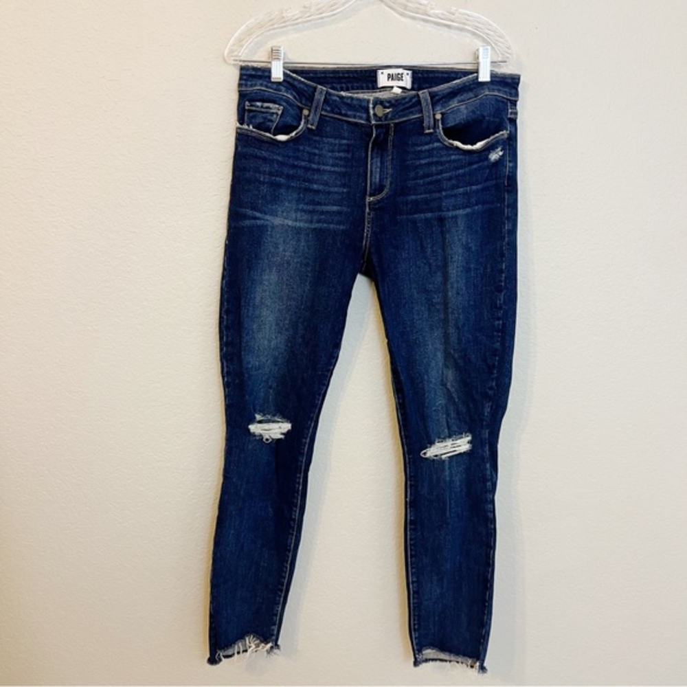 PAIGE Dark Wash Verdigo Ankle Jeans size‎ 32